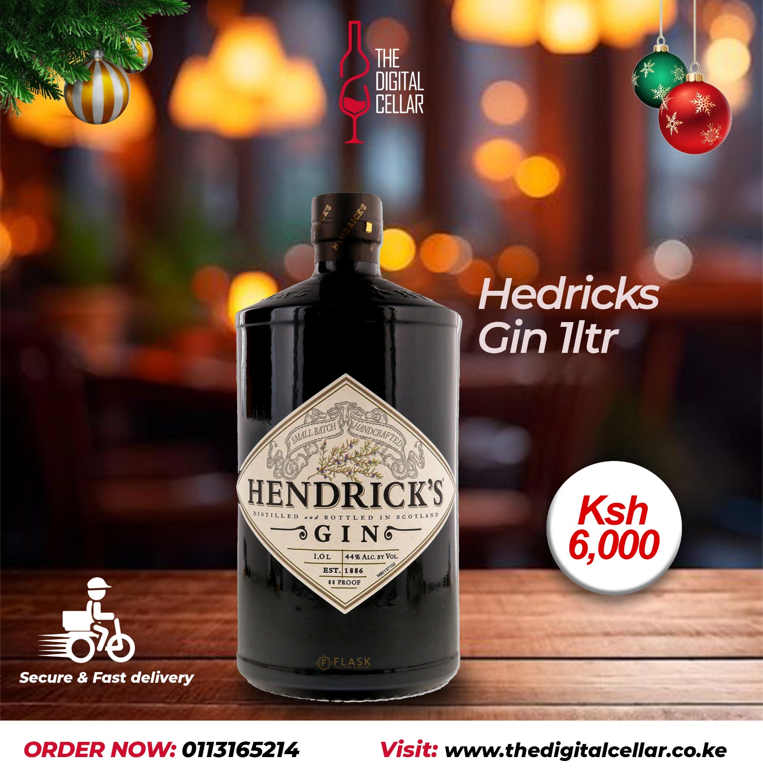 Hedricks Gin 1ltr