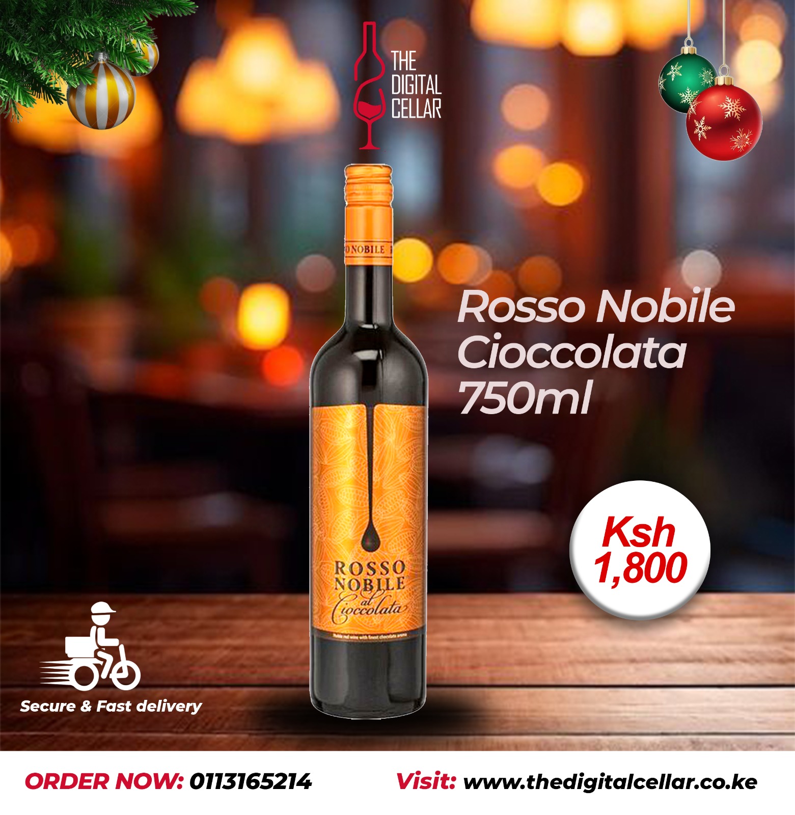 Nobile Rosso dark chocolate 750ml