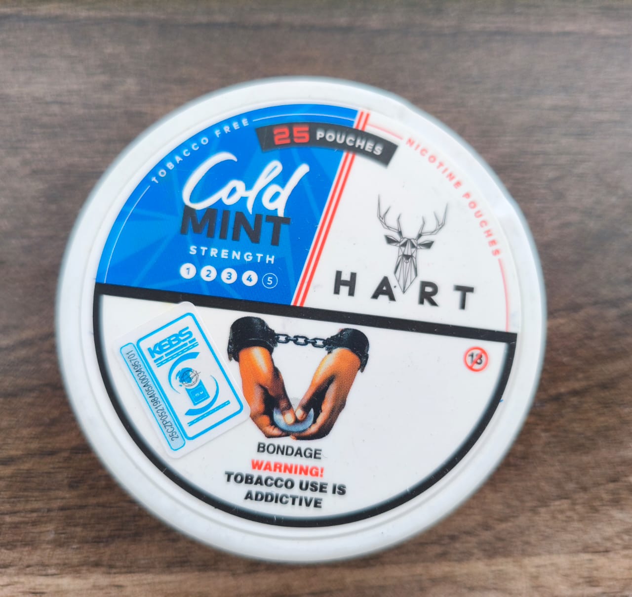 Nicotine Pouche Hart Cold Mint